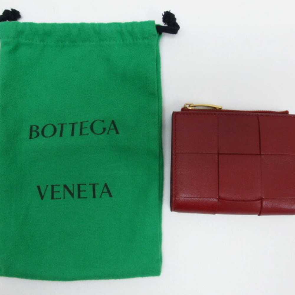 Bottega Veneta Intrecciato Burgundy Leather Walle… - image 5