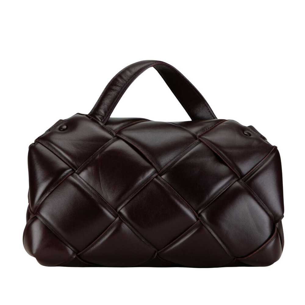 Bottega Veneta Padded Burgundy Leather Handbag (P… - image 2