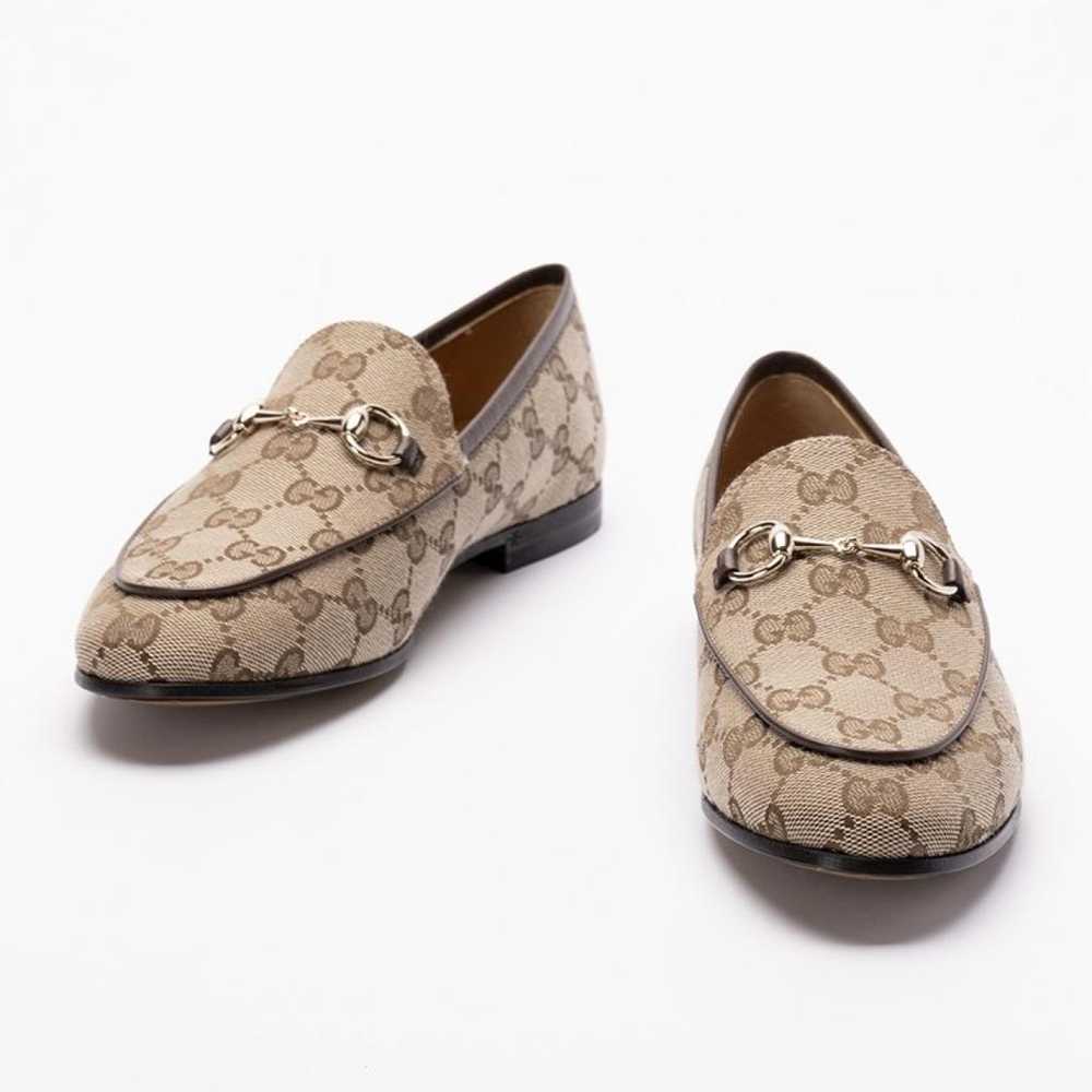 Gucci Jordaan leather flats - image 2