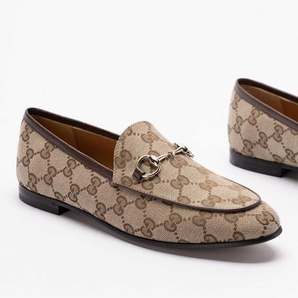 Gucci Jordaan leather flats - image 3