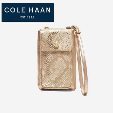 COLE HAAN Selfon Crossbody Snake Gold