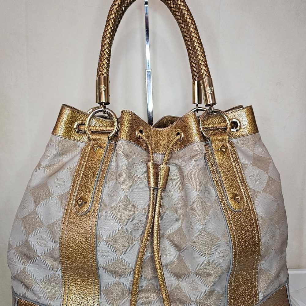 MCM drawsting shoulder bag - image 4