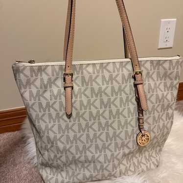 Michael Kors Large Canvas Logo Tote Bag - image 1