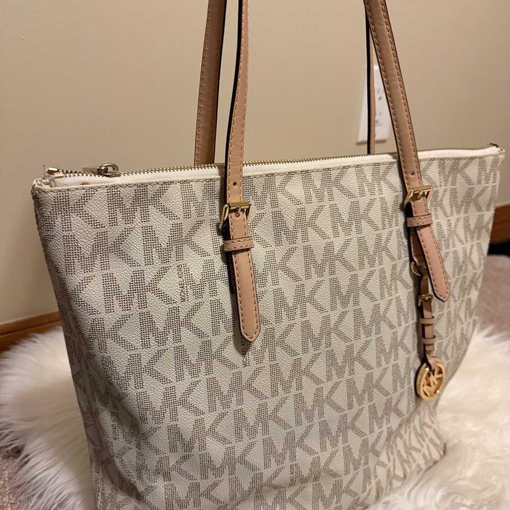 Michael Kors Large Canvas Logo Tote Bag - image 2