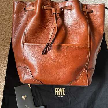 Like New FRYE Leather Drawstring Backpack - image 1