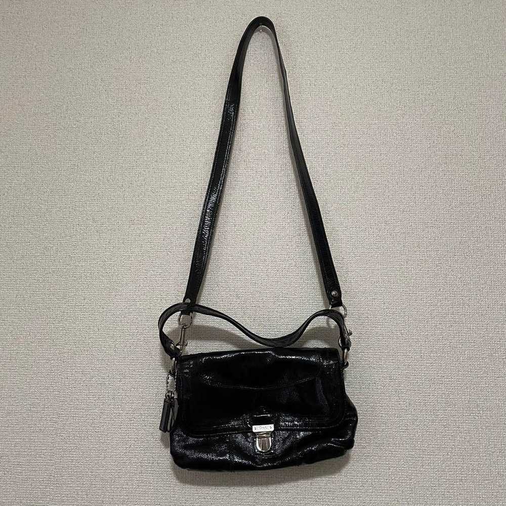 COACH Poppy 2WAY Shoulder Hand Bag with Cover and… - image 9