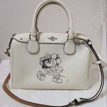 Coach Disney Minnie-chan Mini Boston Bag Shoulder… - image 1