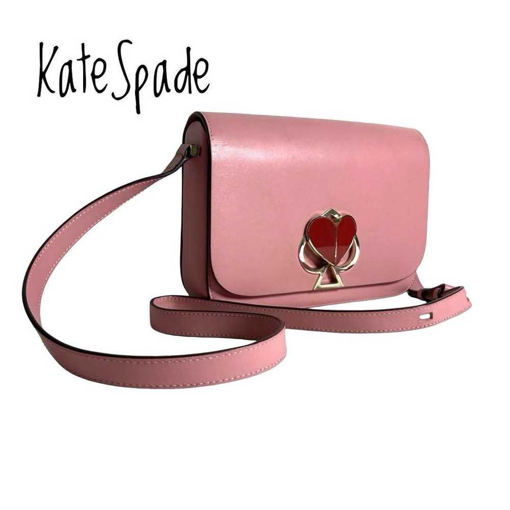 Kate Spade Shoulder Bag Heart Crossbody Leather B… - image 1