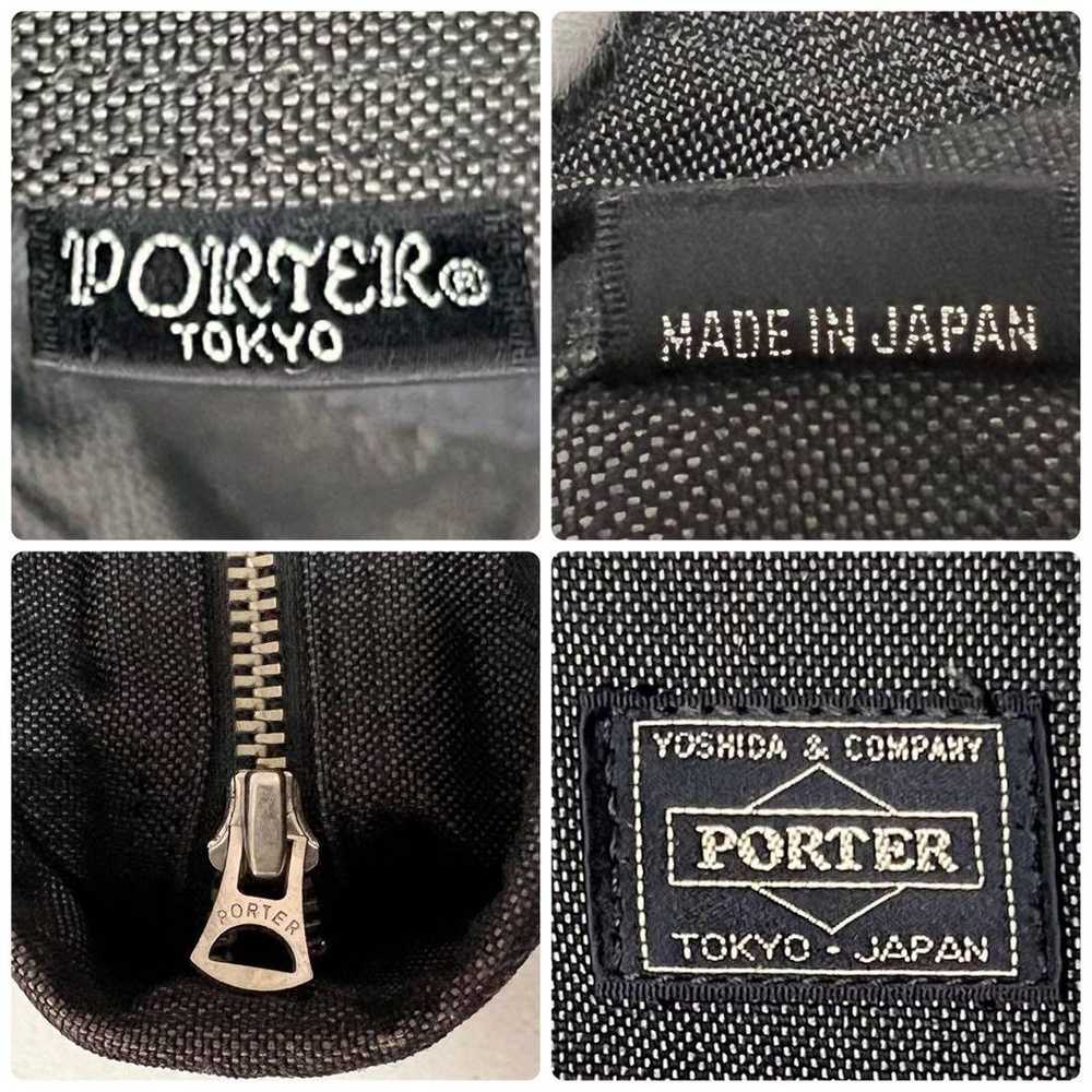 Rare PORTER Vertical Tote Bag in Smokey Canvas Bl… - image 9