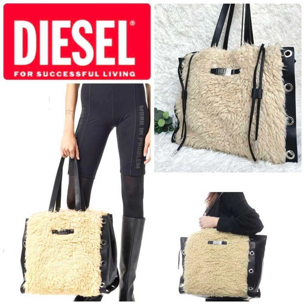 Excellent Condition ✨ Diesel Tote Bag Fluffy Fur … - image 1