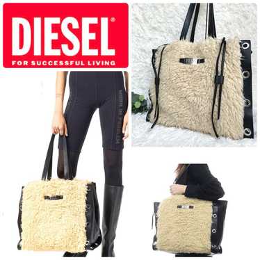 Excellent Condition ✨ Diesel Tote Bag Fluffy Fur … - image 1