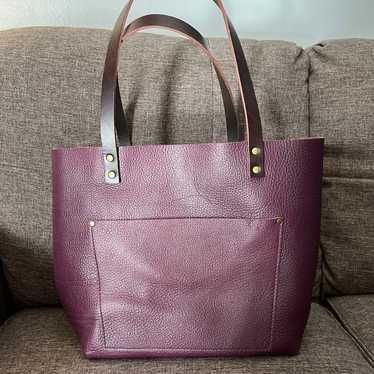 Portland Leather Goods Large Plum Tote