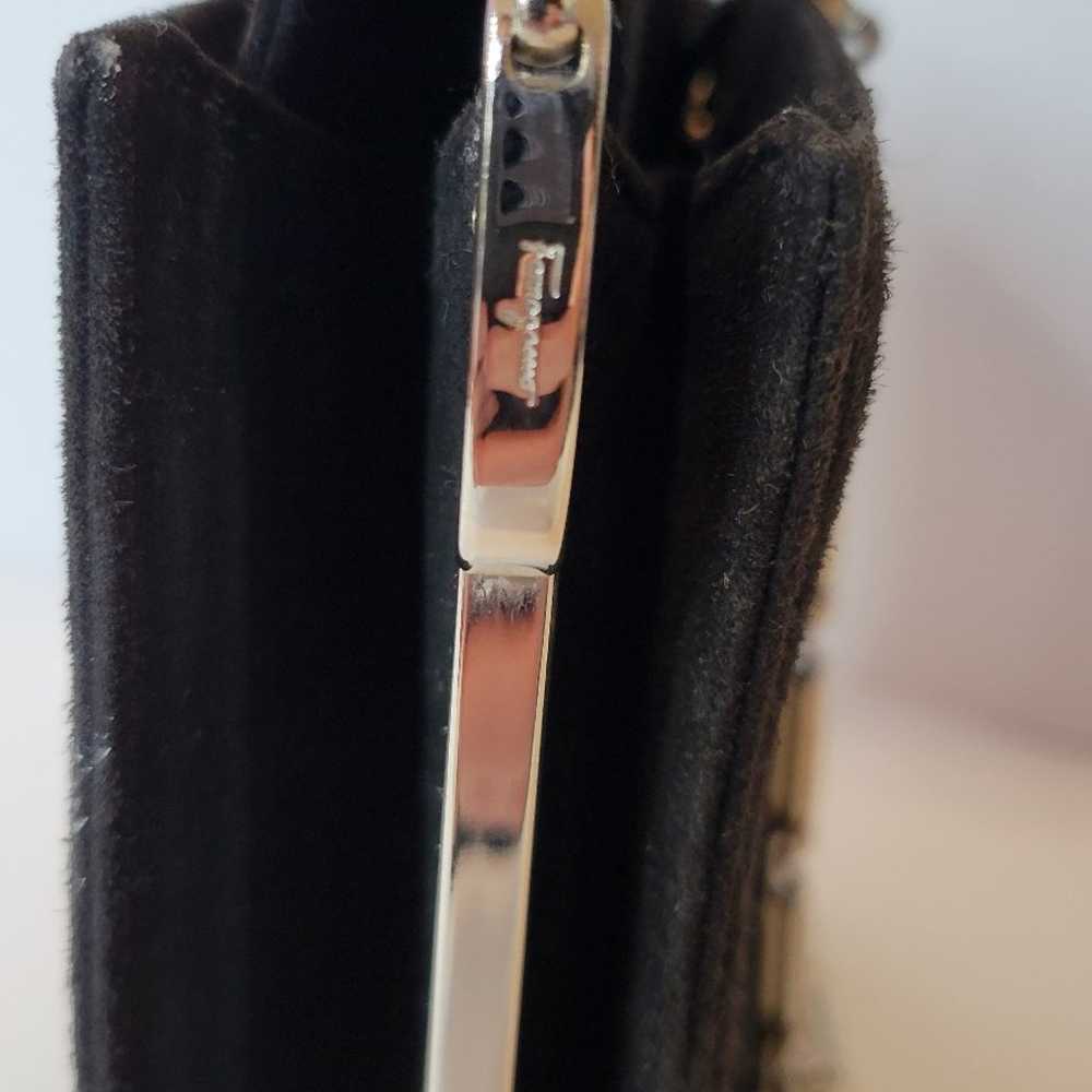 Salvatore Ferragamo Suede Shoulder Bag - image 4