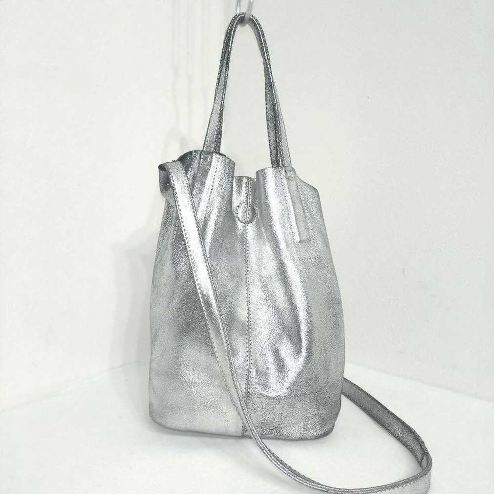 Morphee 2way Small Tote Goat Leather Silver - image 2