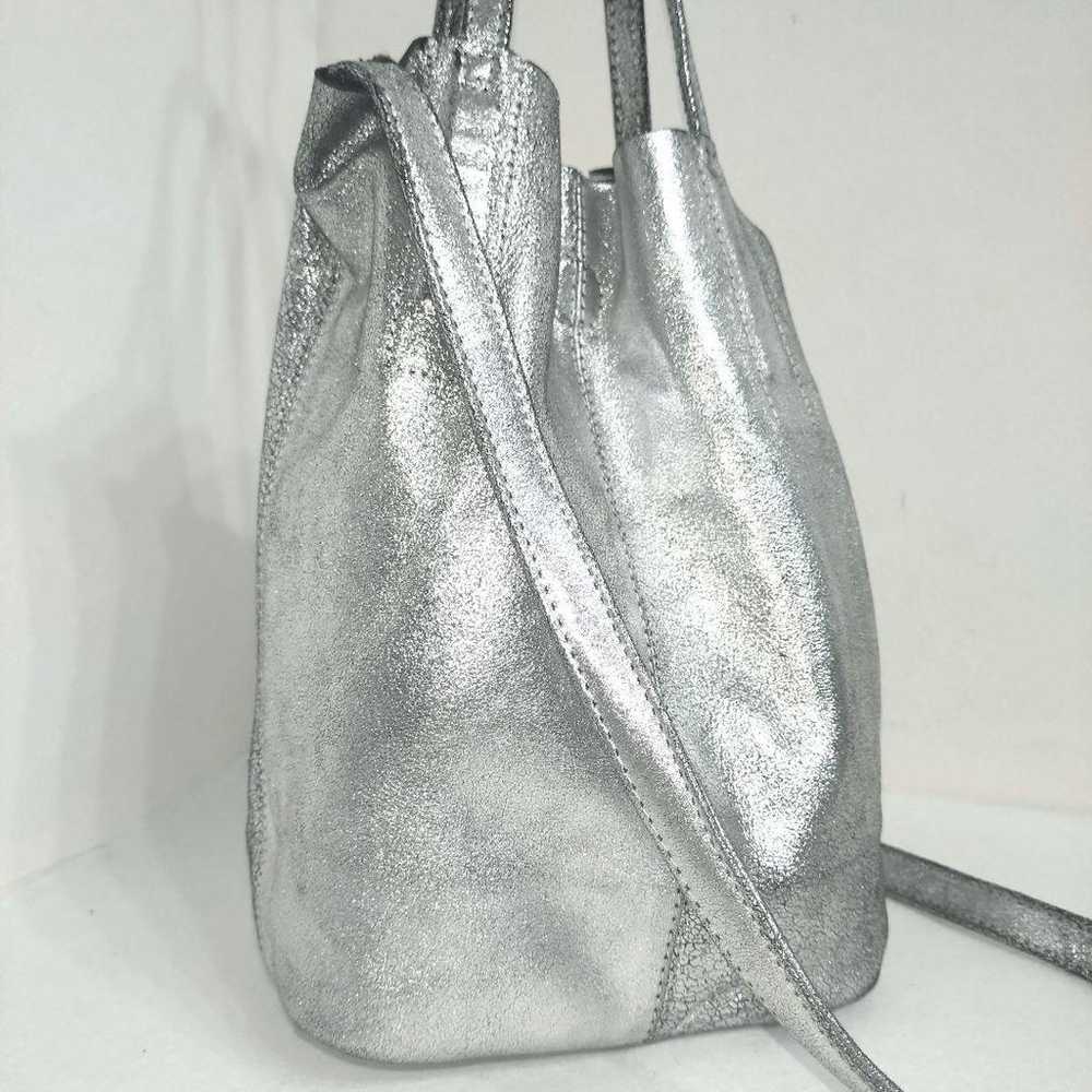 Morphee 2way Small Tote Goat Leather Silver - image 3