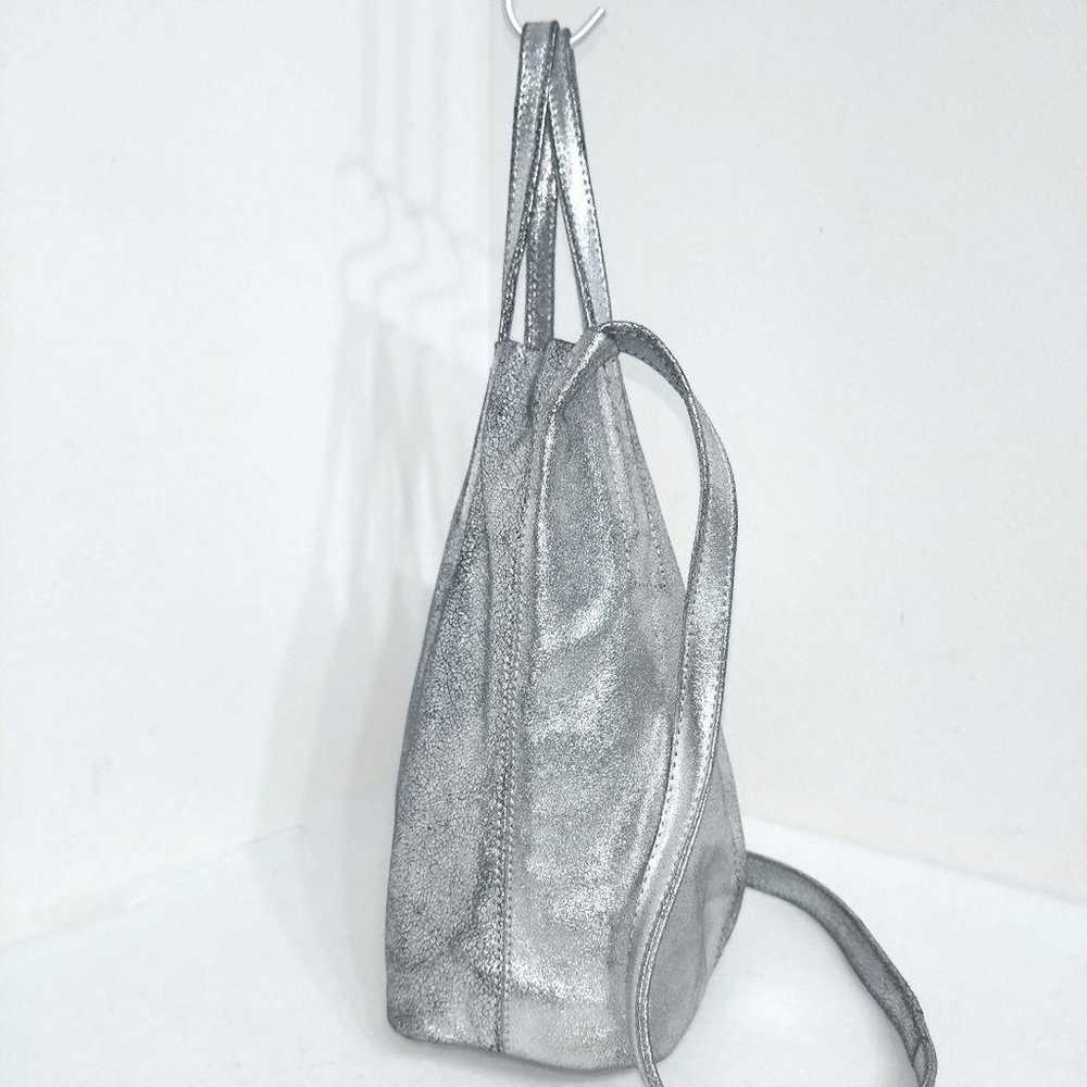 Morphee 2way Small Tote Goat Leather Silver - image 4