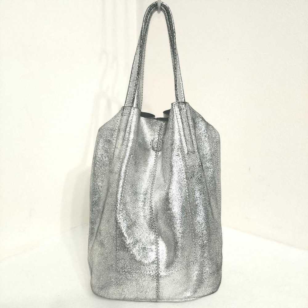 Morphee 2way Small Tote Goat Leather Silver - image 5