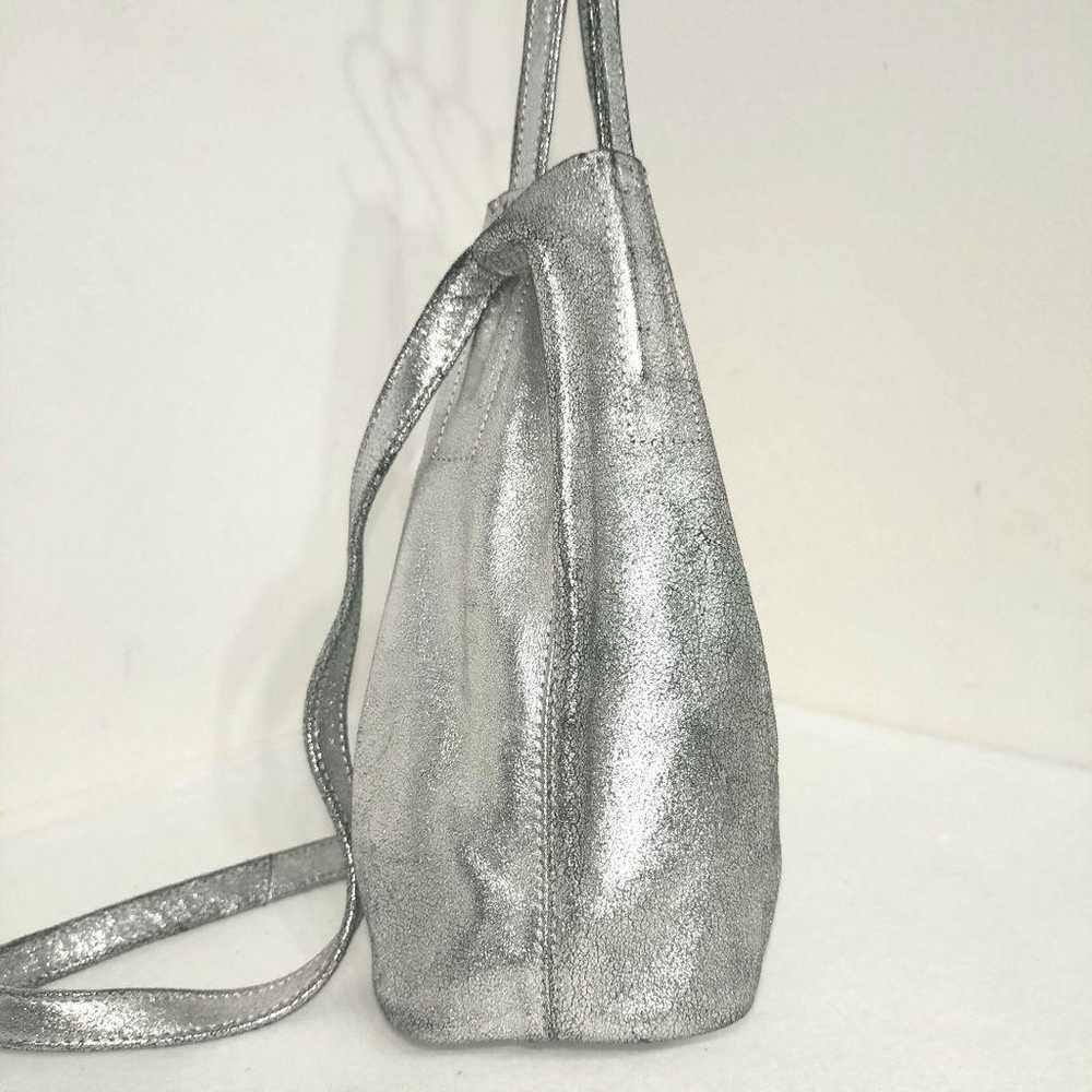 Morphee 2way Small Tote Goat Leather Silver - image 6