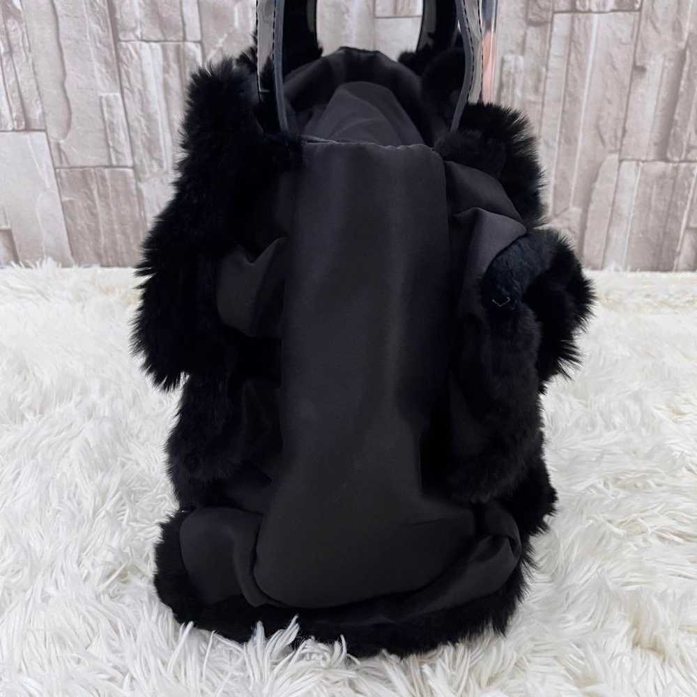 Excellent quality EPOCA real fur bag in black. Ha… - image 3