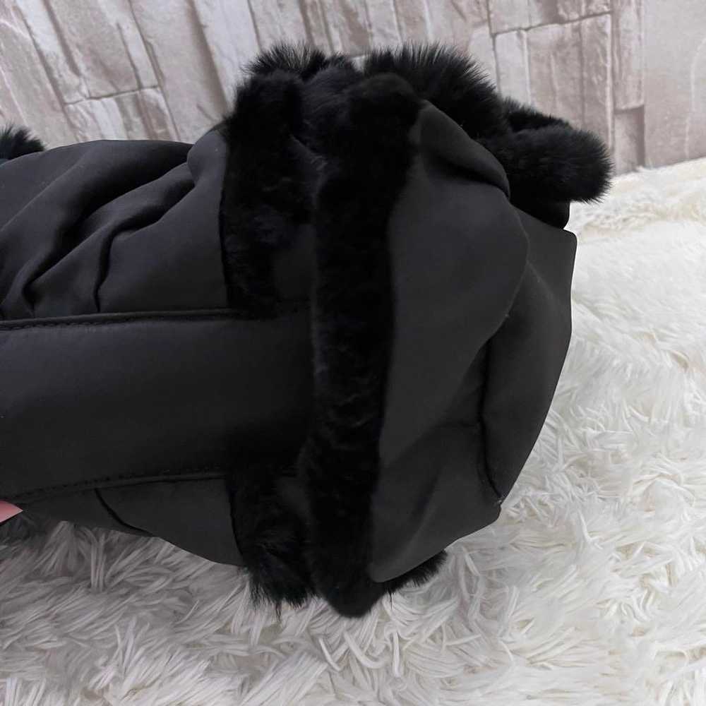 Excellent quality EPOCA real fur bag in black. Ha… - image 7