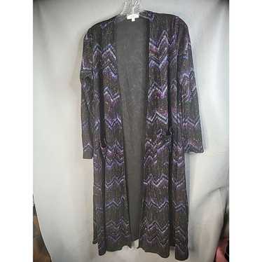 Vintage LulaRoe Womens S Small Duster Long Open Fr