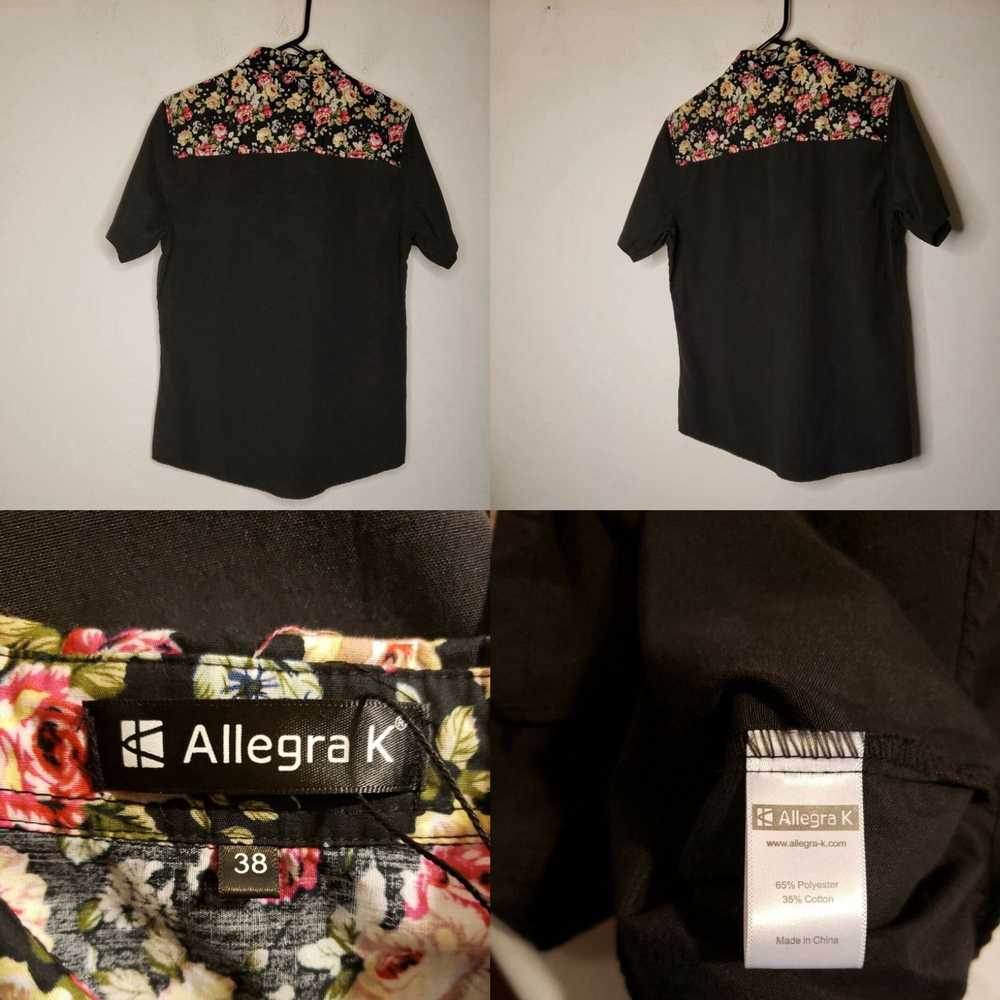 Vintage Allegra K Women's Button Front Blouse Top… - image 4