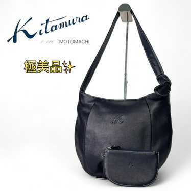 【Mint Condition】Kitamura Leather Shoulder Bag with