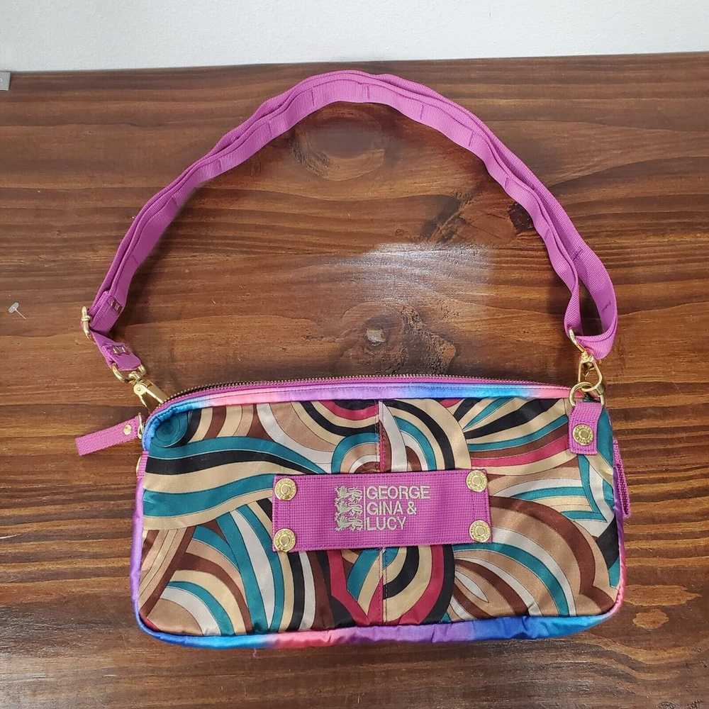 George Gina Lucy Bag Y2K Satin Purple Multi Adjus… - image 2