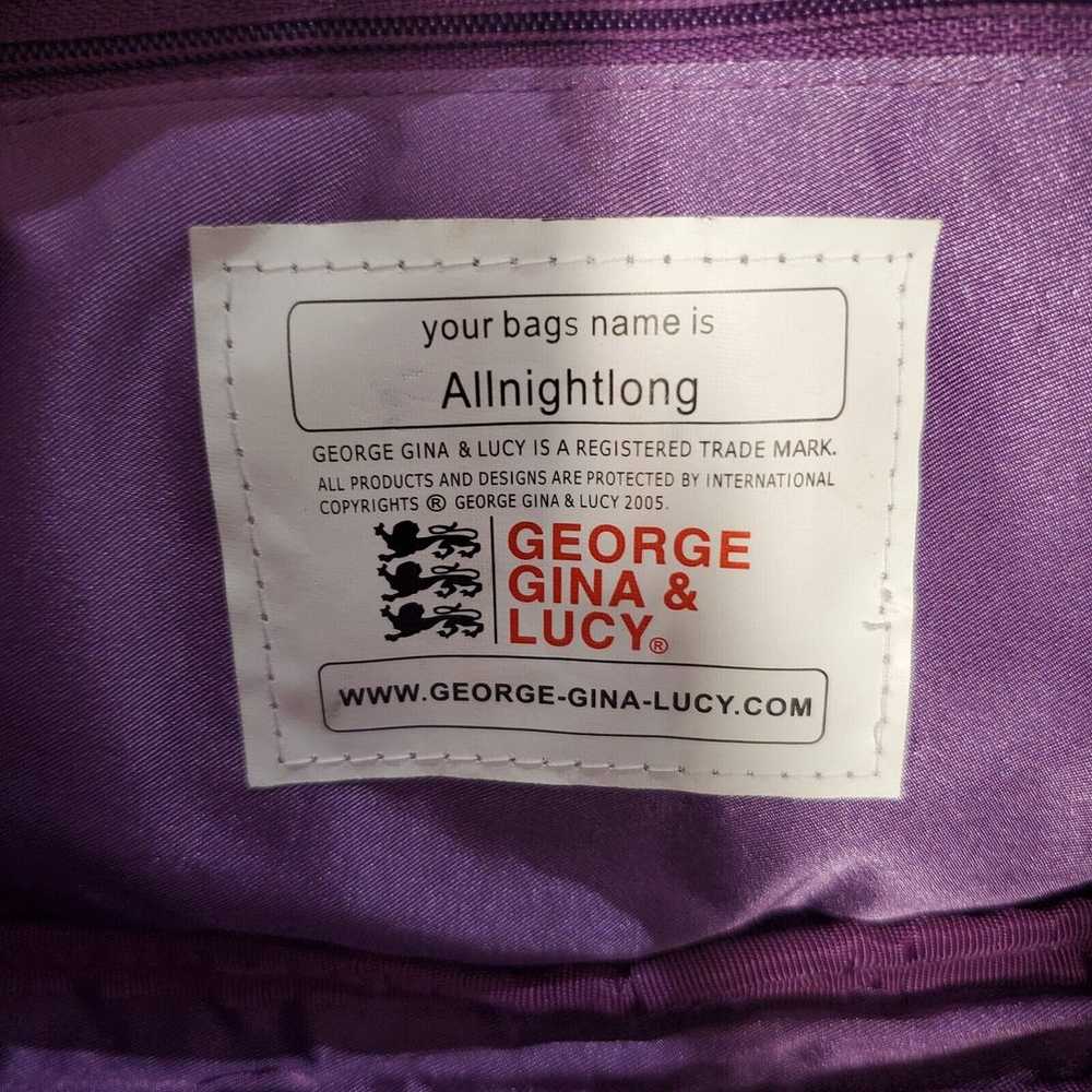 George Gina Lucy Bag Y2K Satin Purple Multi Adjus… - image 7