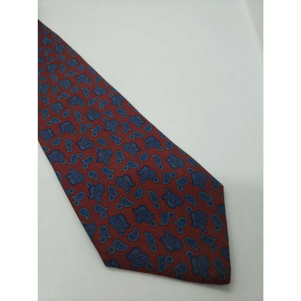 Oleg Cassini Oleg Cassini Men's Neck Tie Maroon B… - image 3