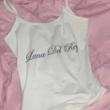 Lana del ray tank top white and black cute - image 1