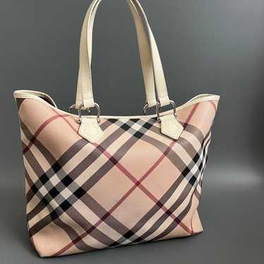 BURBERRY Burberry Tote Bag Nova Check Mega Check … - image 1