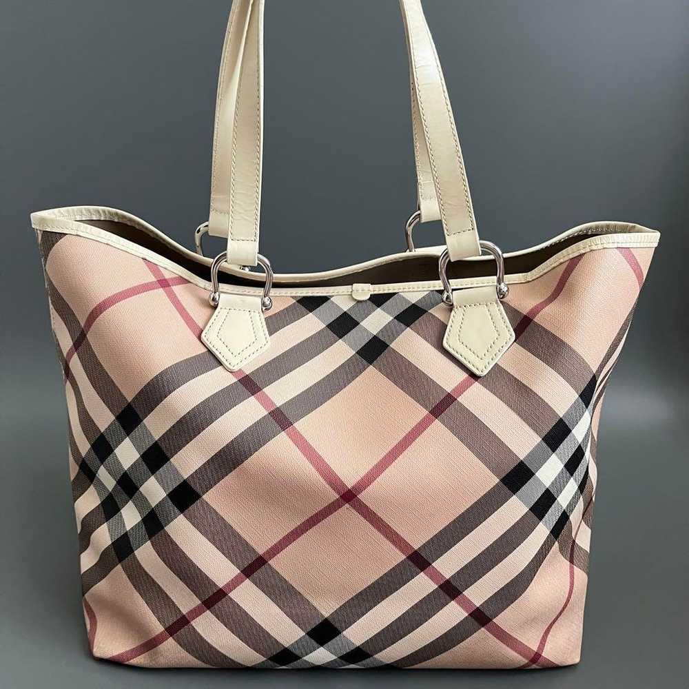 BURBERRY Burberry Tote Bag Nova Check Mega Check … - image 3