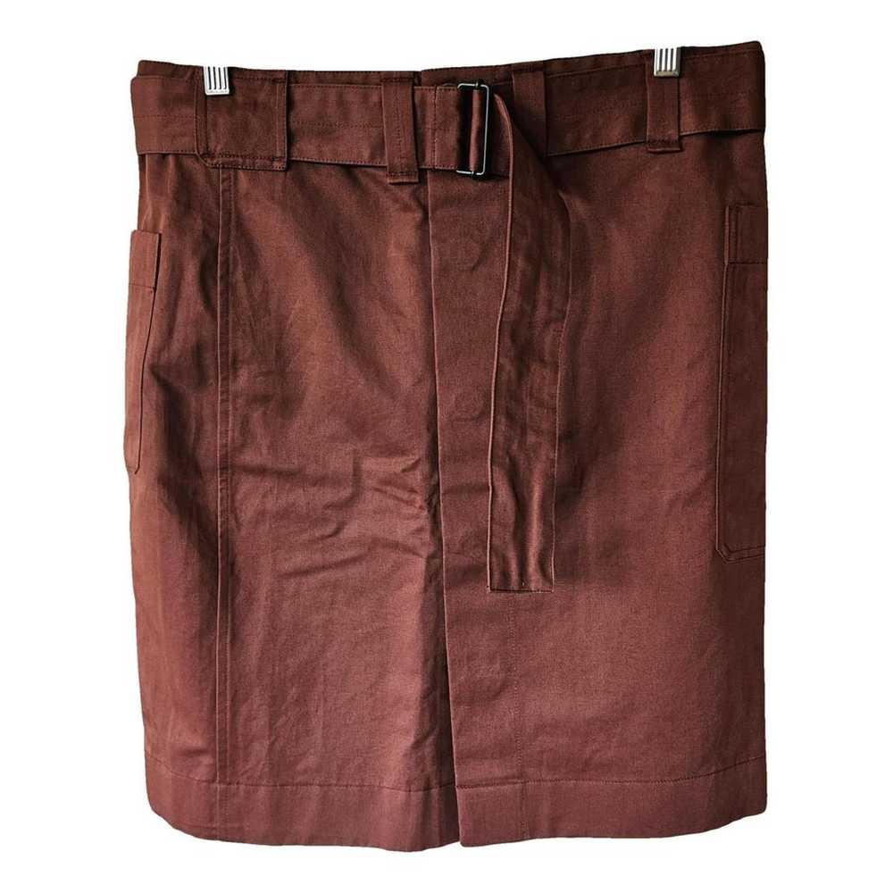 ワンピース LEMAIRE Women Mid Skirts DR1108 LF1388 BROWN Lemaire // Brown One Shoulder Wrap Skirt – VSP Consignment