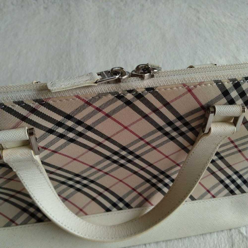 Burberry check pattern handbag. - image 10