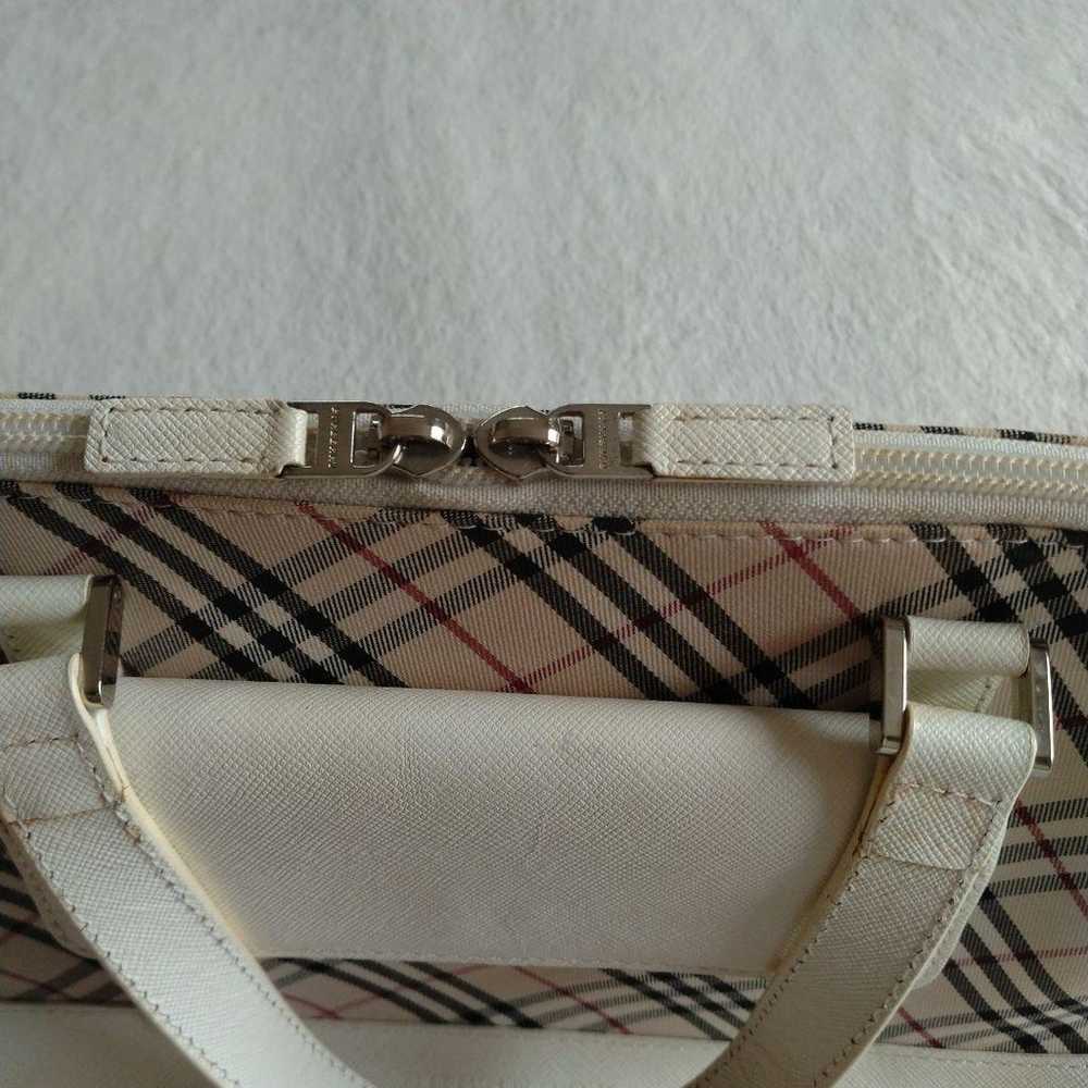 Burberry check pattern handbag. - image 11