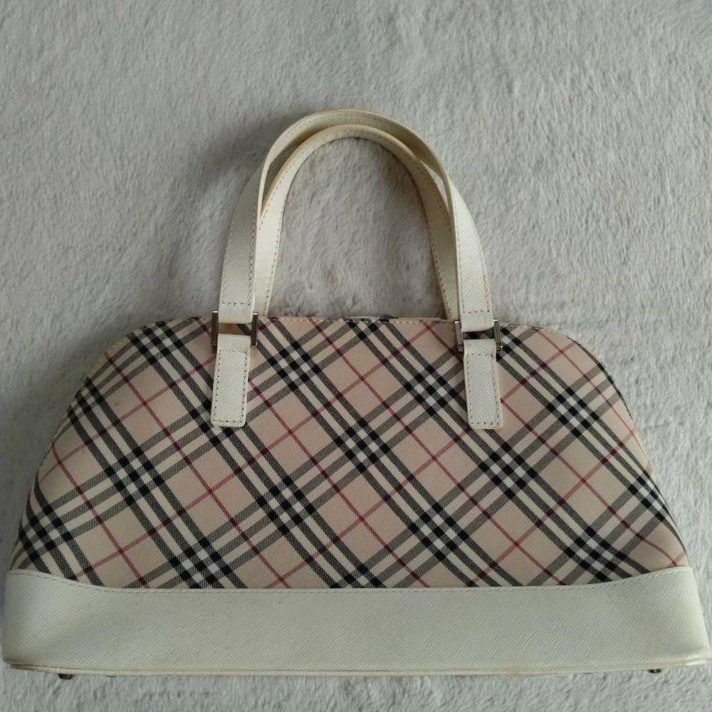 Burberry check pattern handbag. - image 2