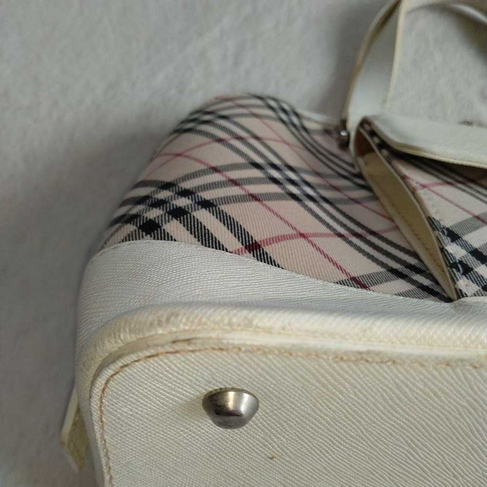 Burberry check pattern handbag. - image 6