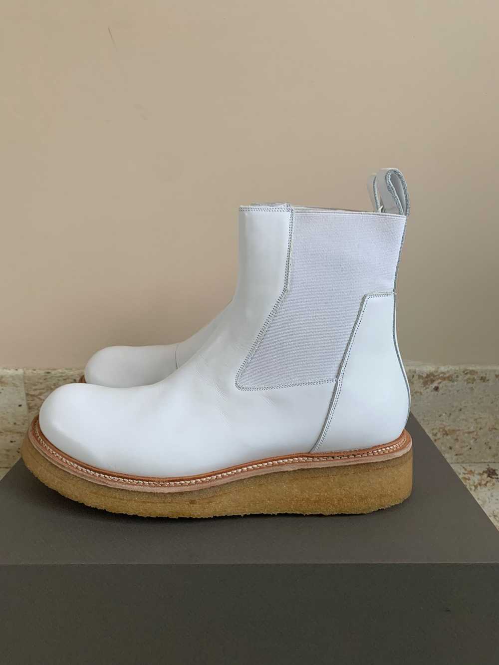 Rick Owens Creeper Elastic Boots in Chalk White - image 5