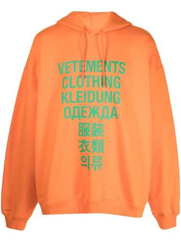 Vetements o1y0924 Hooded & Sweatshirt In Orange