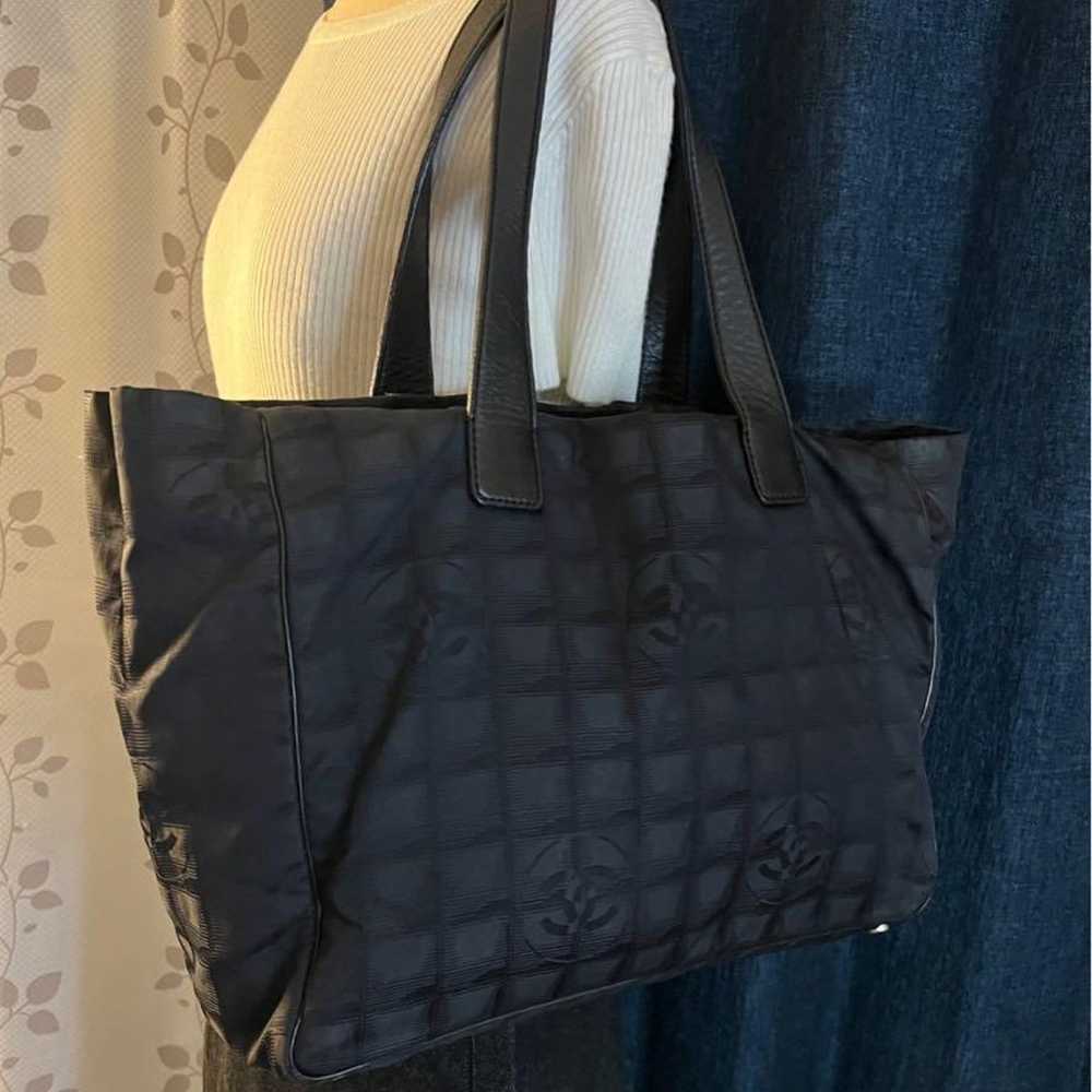 Genuine Chanel New Travel Line Tote Bag Black - image 1