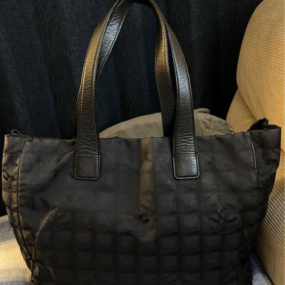 Genuine Chanel New Travel Line Tote Bag Black - image 2