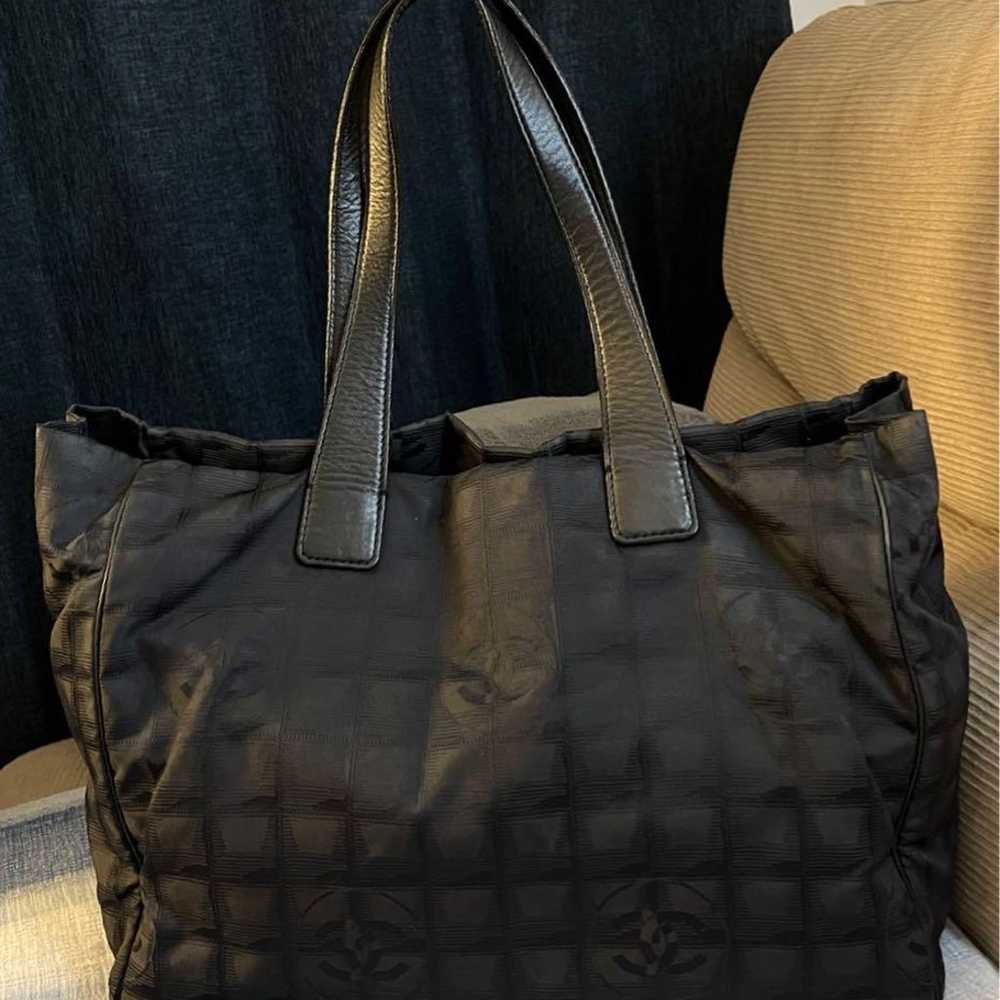 Genuine Chanel New Travel Line Tote Bag Black - image 3