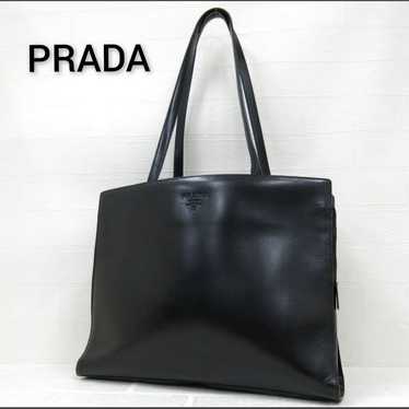 Rare ✨ PRADA logo embossed calf leather tote shou… - image 1