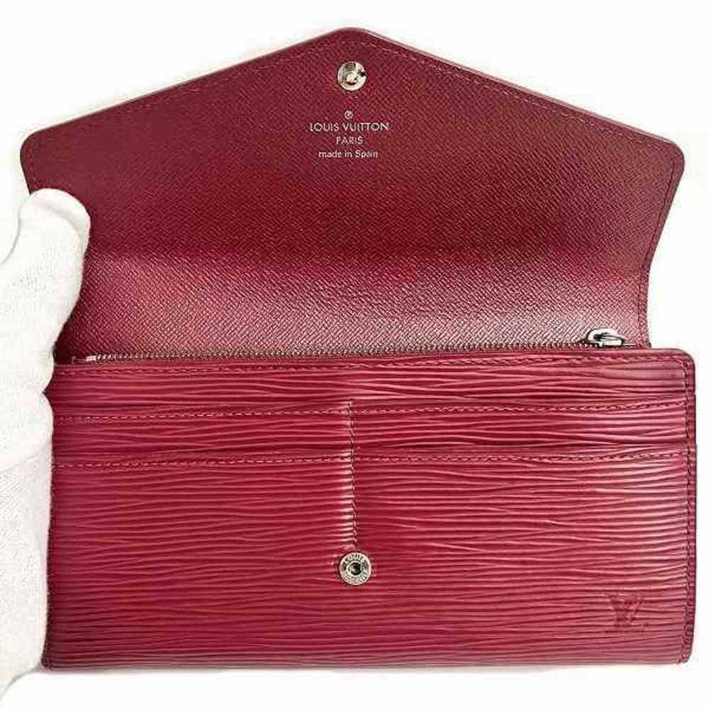 Louis Vuitton Red Leather Wallet (Pre-Owned) - image 2