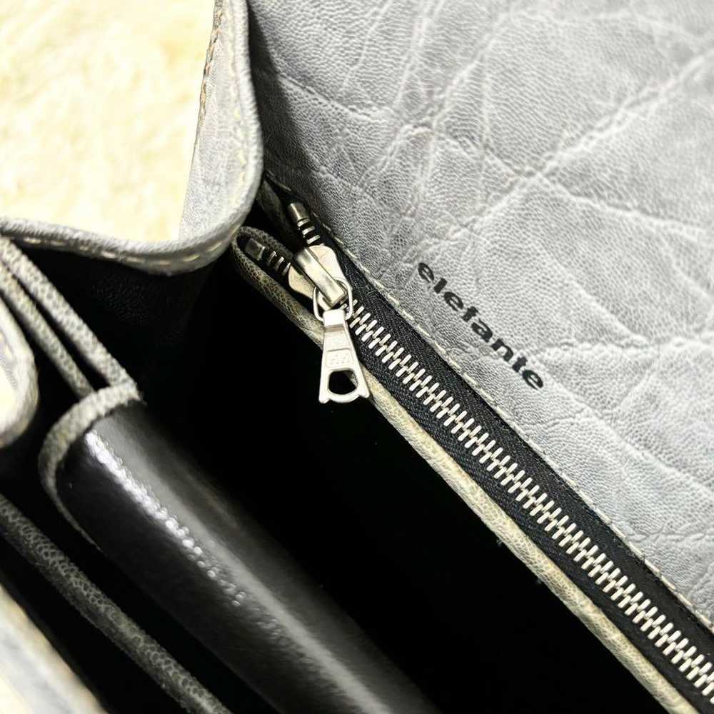 Valextra Elephant Leather Handbag Made in Italy. - image 10