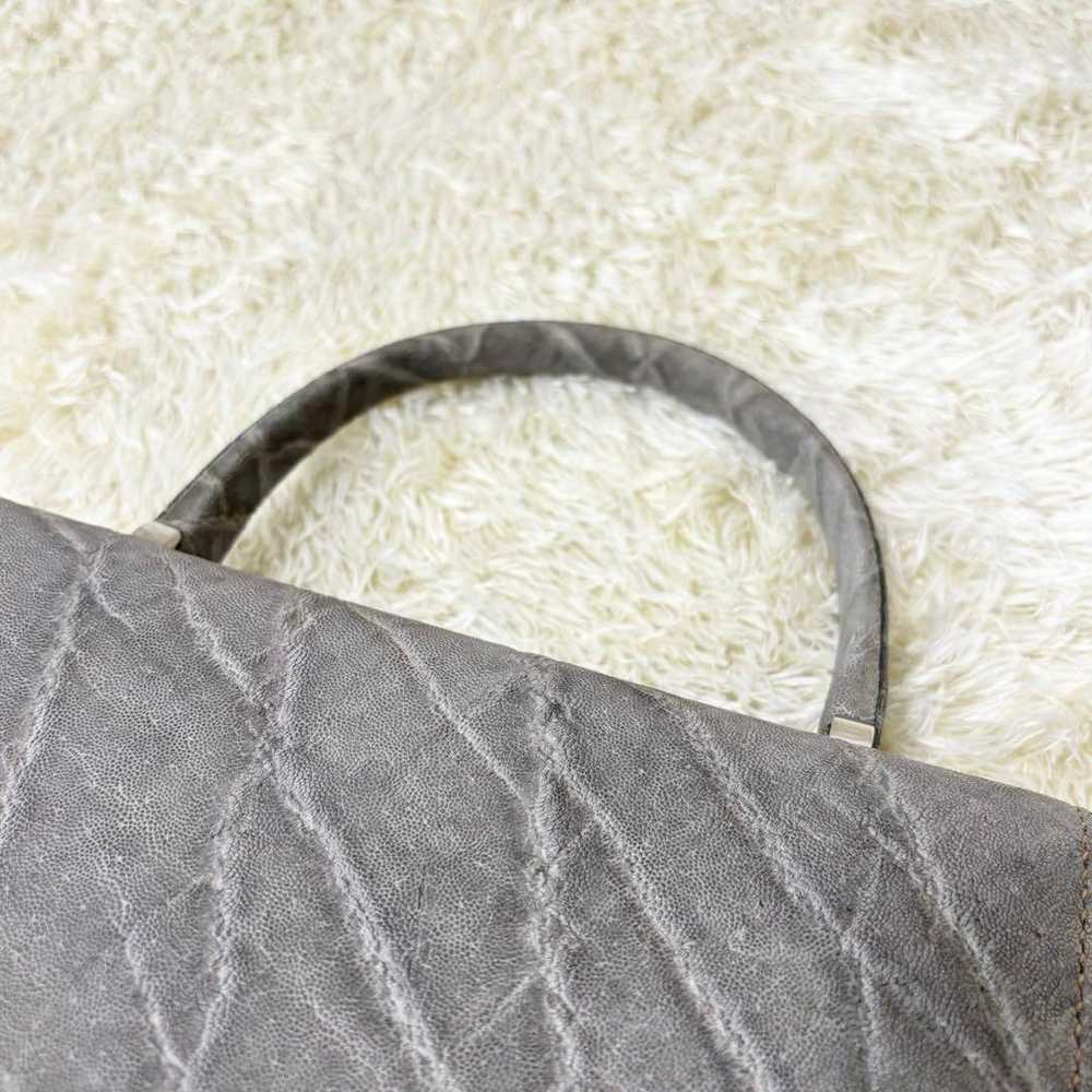 Valextra Elephant Leather Handbag Made in Italy. - image 11