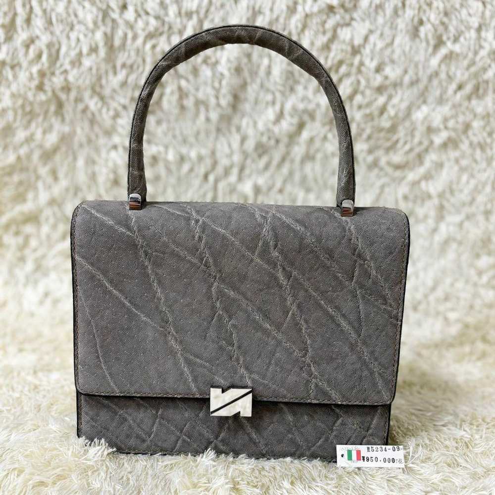 Valextra Elephant Leather Handbag Made in Italy. - image 2