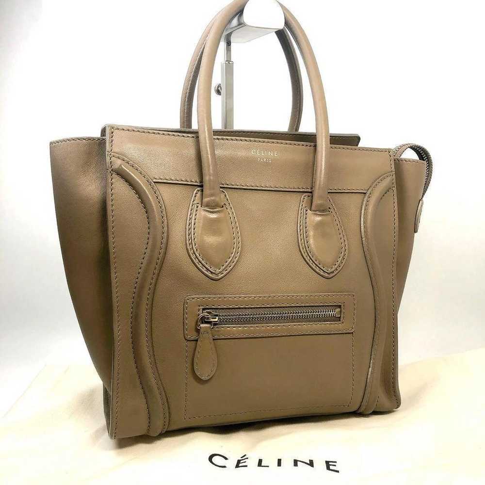 【Rare item!/Out of print】CELINE Luggage Handbag B… - image 1