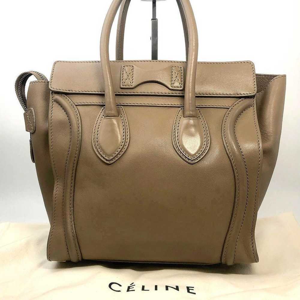 【Rare item!/Out of print】CELINE Luggage Handbag B… - image 2